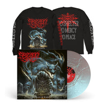FROZEN SOUL "No Place Of Warmth" LP + Longsleeve Bundle PEARLESCENT LAGOON (EVIL GREED EXCLUSIVE)