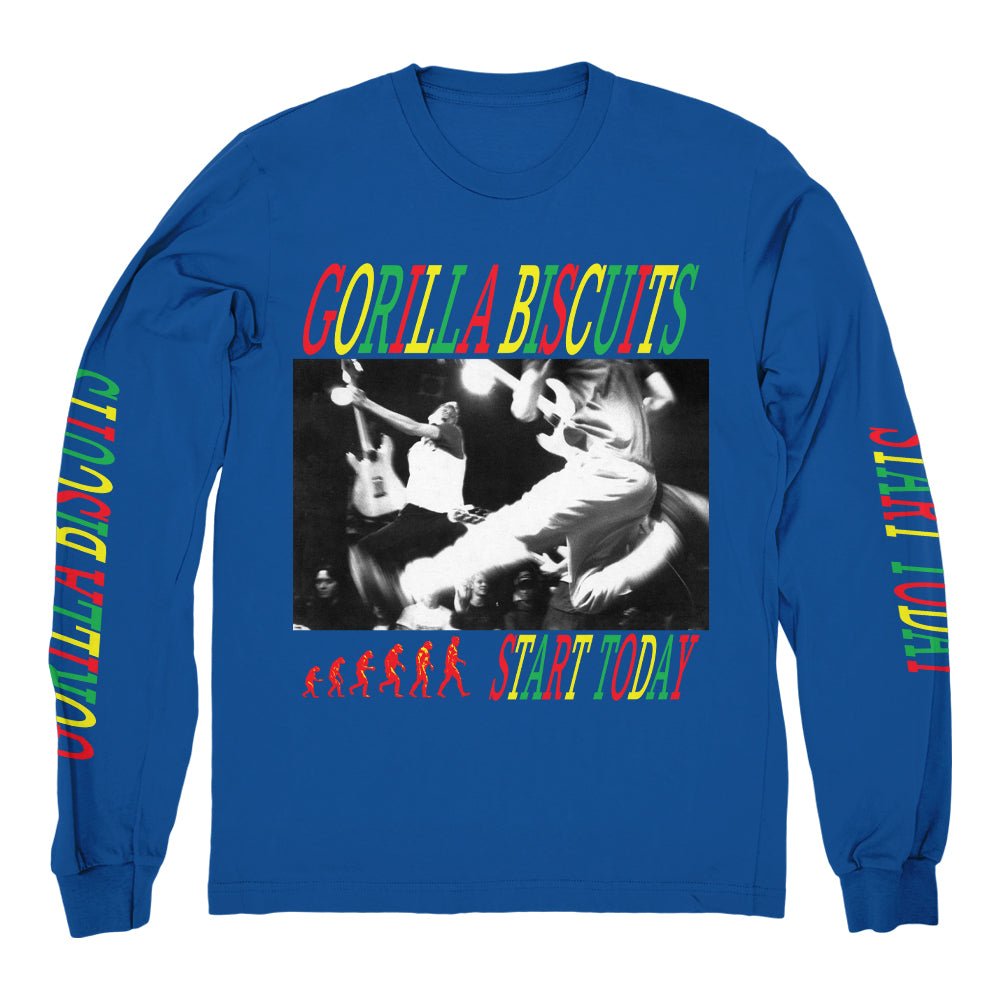 GORILLA BISCUITS "Start Today - Royal Blue" Longsleeve
