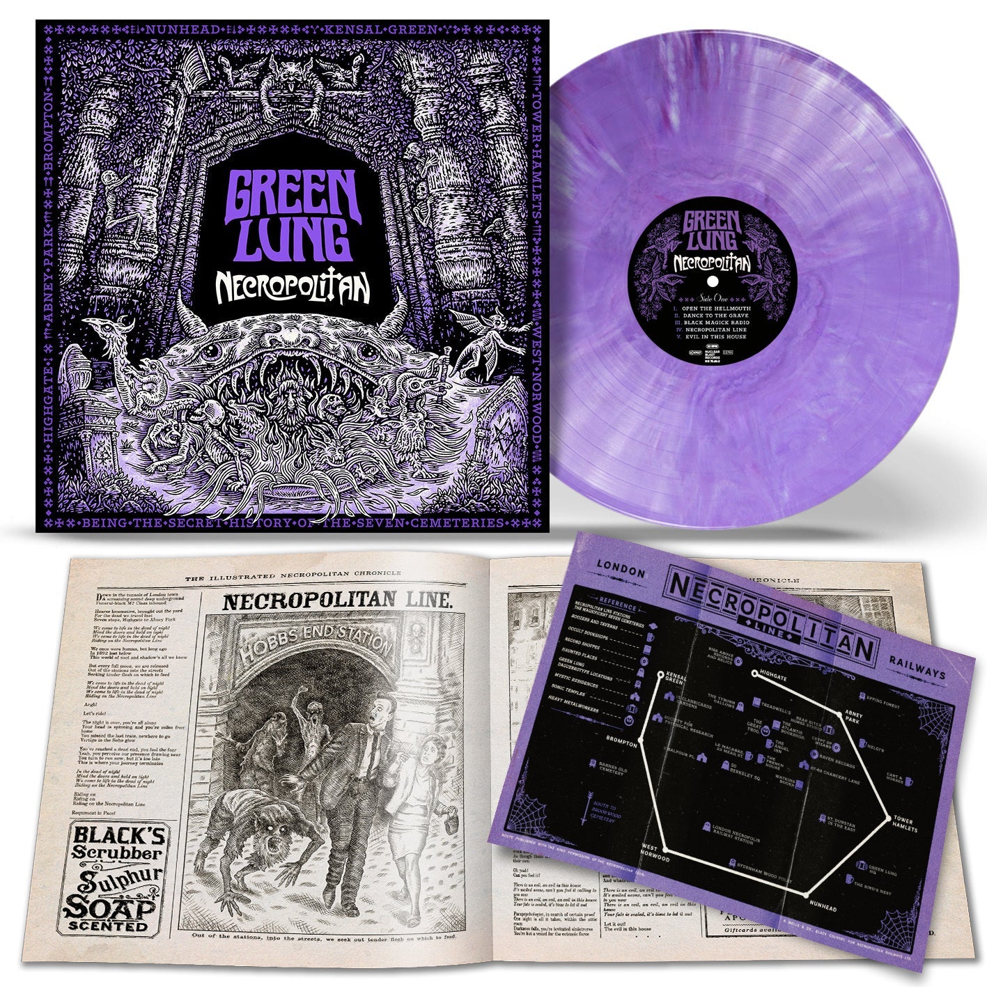 GREEN LUNG "Necropolitan" LP - Evil Greed