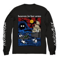 HEAVEN IN HER ARMS "Waves - Black" Longsleeve - Evil Greed