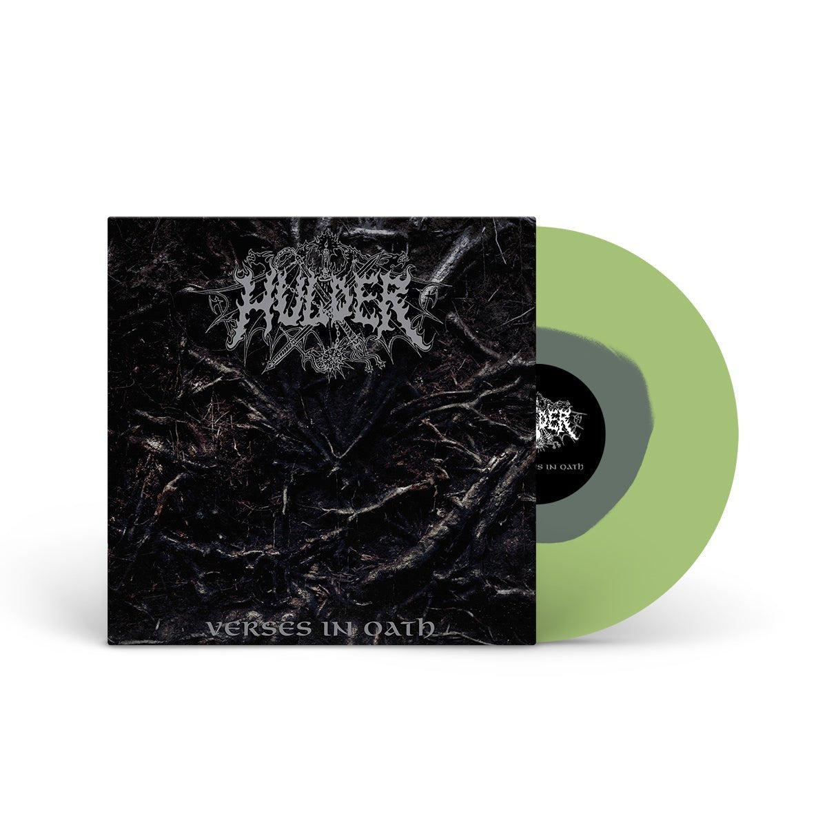 HULDER "Verses In Oath" LP GREY IN COKE BOTTLE GREEN (EVIL GREED EXCLUSIVE)