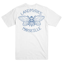 LANDMVRKS "Cicada - Embroidered - Faded Bone" T-Shirt