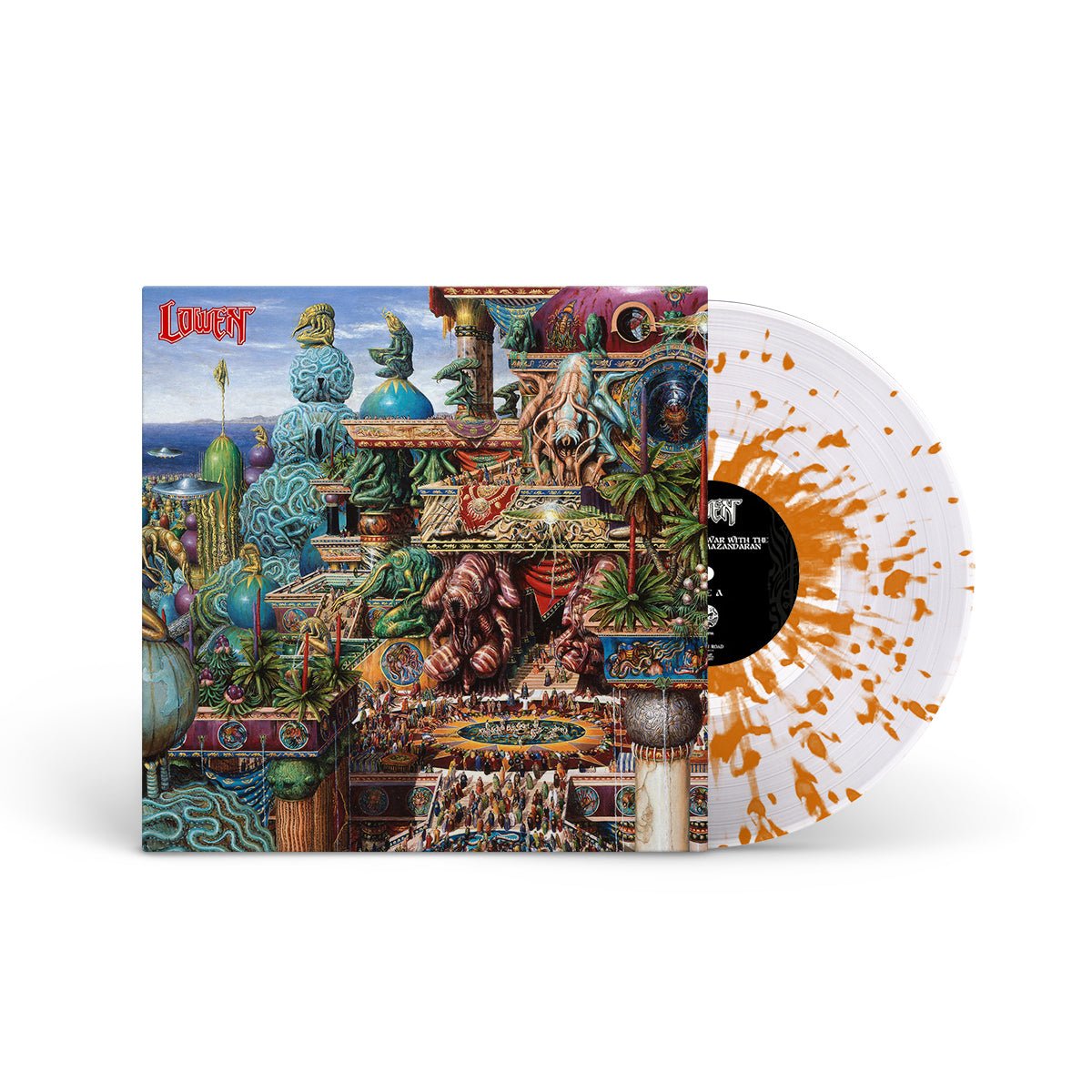 LOWEN "Do Not Go To War With The Demons Of Mazandaran" LP CLEAR W ORANGE SPLATTER
