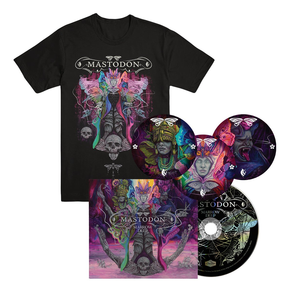 MASTODON "Marrow Deep" CD + T-Shirt Bundle - Evil Greed