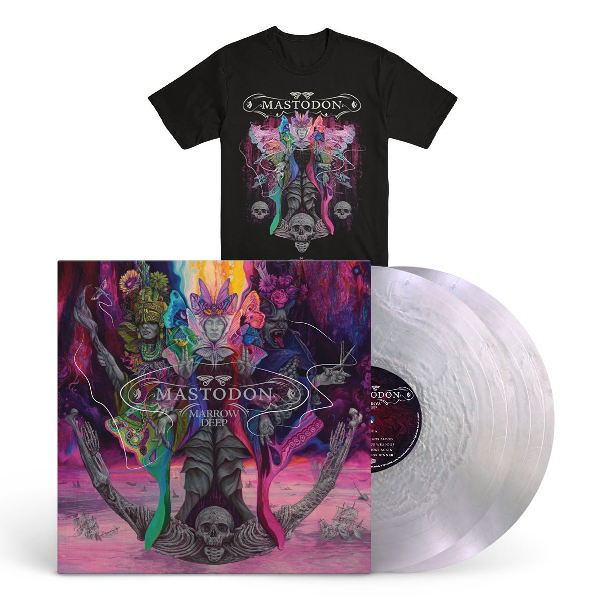 MASTODON "Marrow Deep - Deluxe" 2xLP + T-Shirt Bundle - Evil Greed