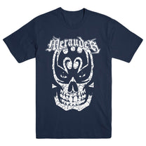 MERAUDER "Cracked Skull - Navy" T-Shirt - Evil Greed