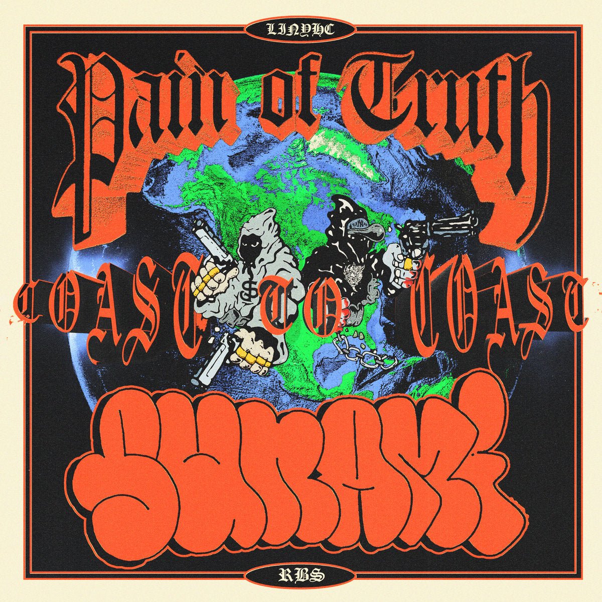 PAIN OF TRUTH / SUNAMI "Coast 2 Coast Split" CD - Evil Greed