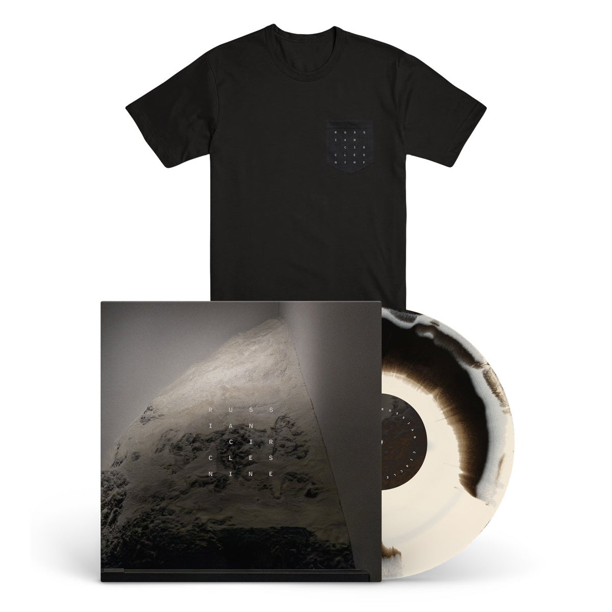 RUSSIAN CIRCLES "Nine - Album Logo" LP + T-Shirt Bundle - Evil Greed