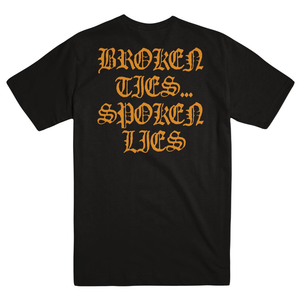 SHATTERED REALM "Broken Ties... Spoken Lies" T-Shirt - Evil Greed