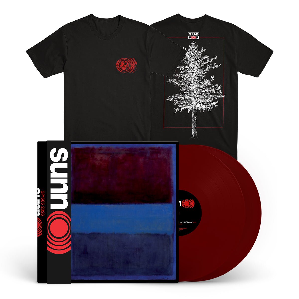 SUNN O))) "sunn O)))" 2xLP + T-Shirt Bundle OXBLOOD (LOSER EDITION)