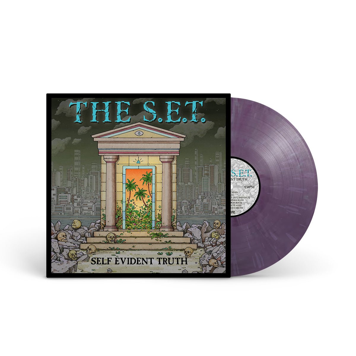 THE S.E.T. "Self Evident Truth" 12" LAVENDER ECO MIX W SCREENPRINTED B-SIDE