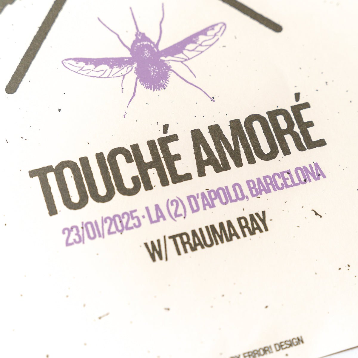 TOUCHE AMORE "Barcelona 2025" Screenprinted Poster - Evil Greed