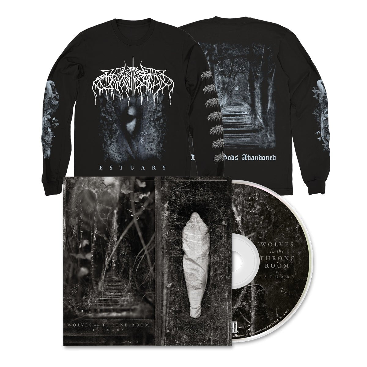 WOLVES IN THE THRONE ROOM "Estuary" CD + Longsleeve Bundle - Evil Greed