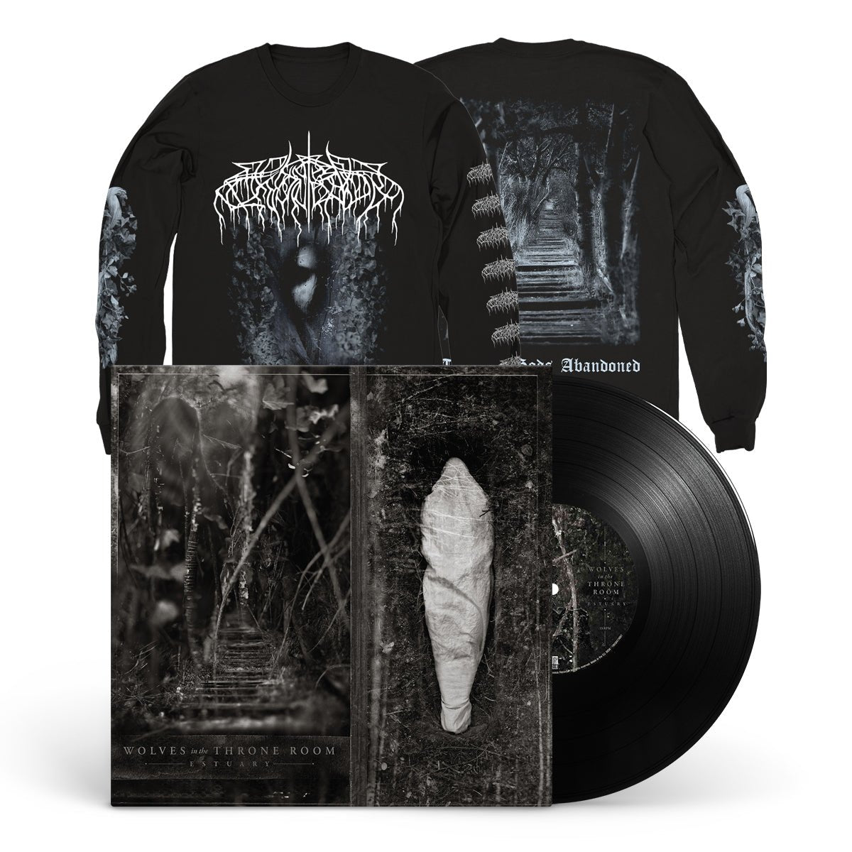 WOLVES IN THE THRONE ROOM "Estuary" LP + Longsleeve Bundle - Evil Greed