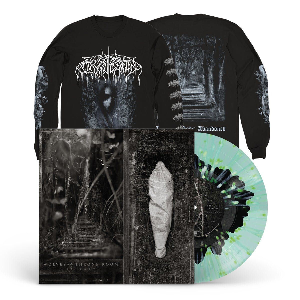 WOLVES IN THE THRONE ROOM "Estuary" LP + Longsleeve Bundle - Evil Greed