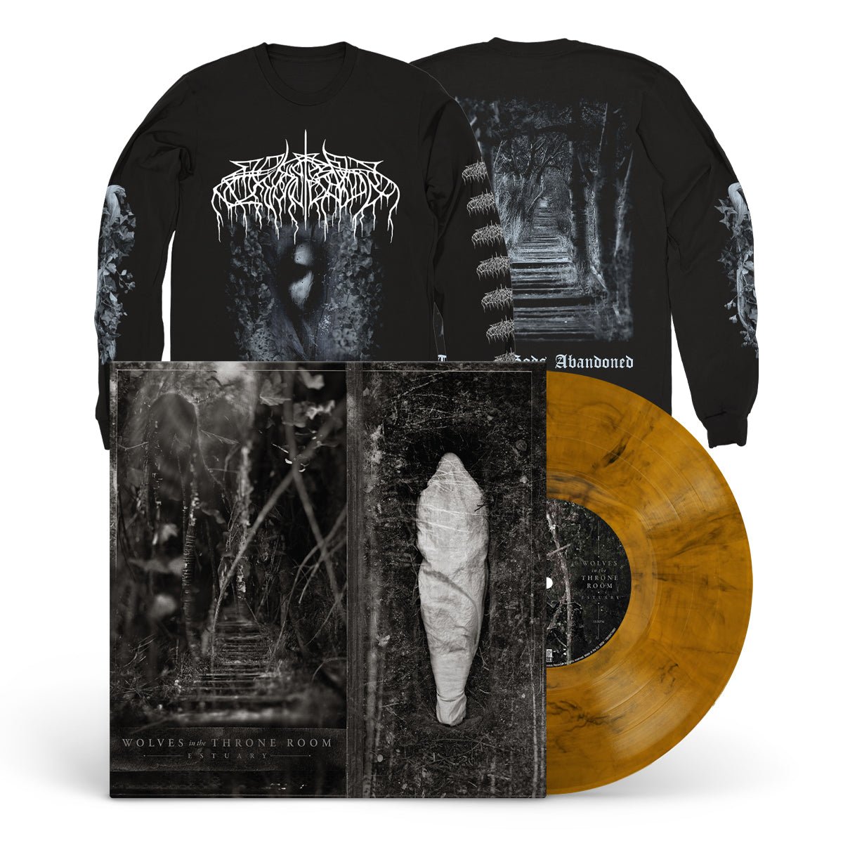WOLVES IN THE THRONE ROOM "Estuary" LP + Longsleeve Bundle - Evil Greed