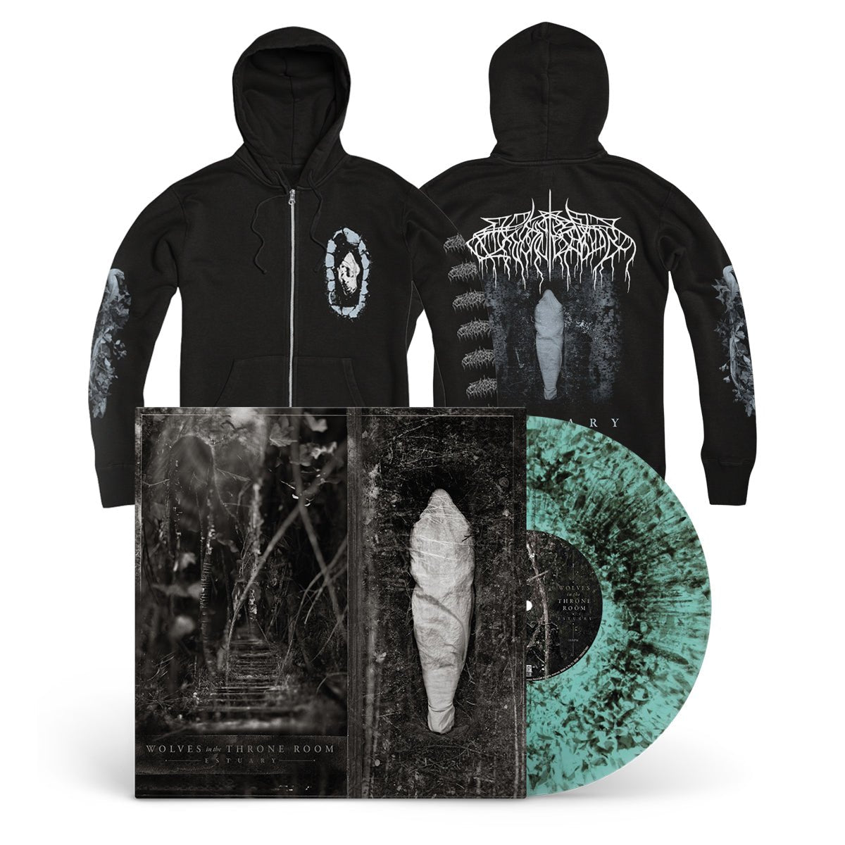 WOLVES IN THE THRONE ROOM "Estuary" LP + Zipper Bundle - Evil Greed