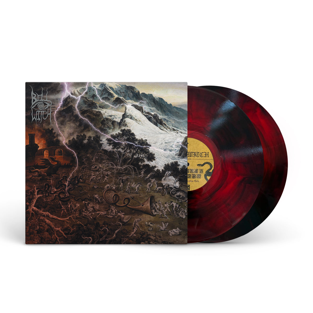 BELL WITCH &quot;Future’s Shadow Part 1 - The Clandestine Gate&quot; 2xLP RED W BLACK GALAXY (EVIL GREED EXCLUSIVE)