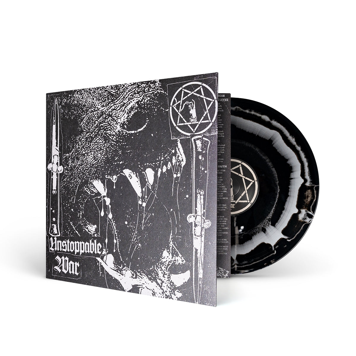 BLIND TO FAITH &quot;Unstoppable War&quot; LP SILVER BLACK MIX