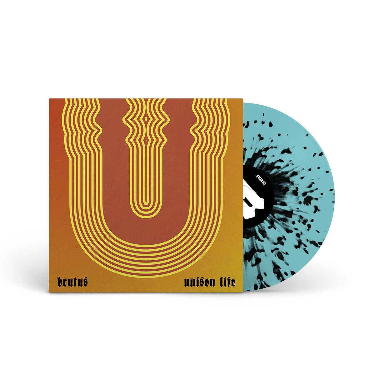 BRUTUS "Unison Life" LP TURQUOISE W BLACK &amp; LIGHT BLUE SPLATTER (RETAIL VARIANT)
