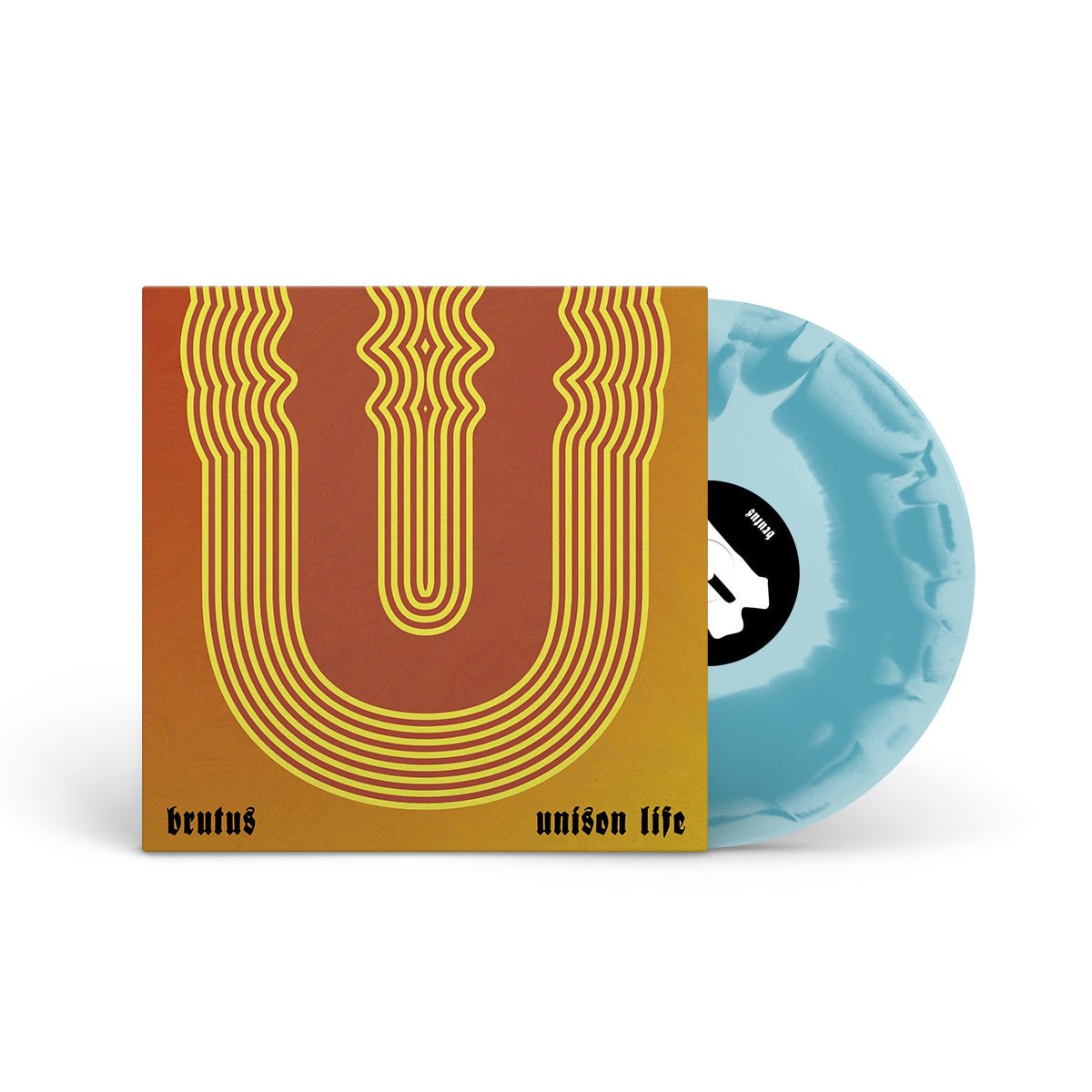 BRUTUS "Unison Life" LP TURQUOISE &amp; LIGHT BLUE A B (LABEL EXCLUSIVE)