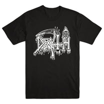 DEATH &quot;Classic Logo White On Black&quot; T-Shirt