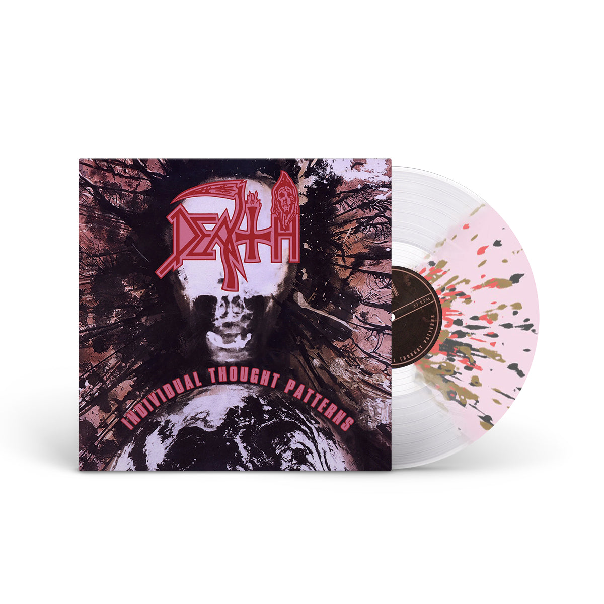 DEATH &quot;Individual Thought Patterns (Reissue)&quot; LP CUSTOM BUTTERFLY EFFECT W SPLATTER