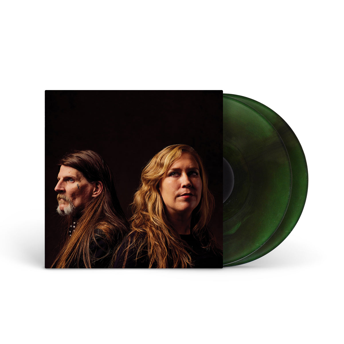 EARTH &quot;Full Upon Her Burning Lips&quot; 2xLP BLACK &amp; GREEN GALAXY SWIRL
