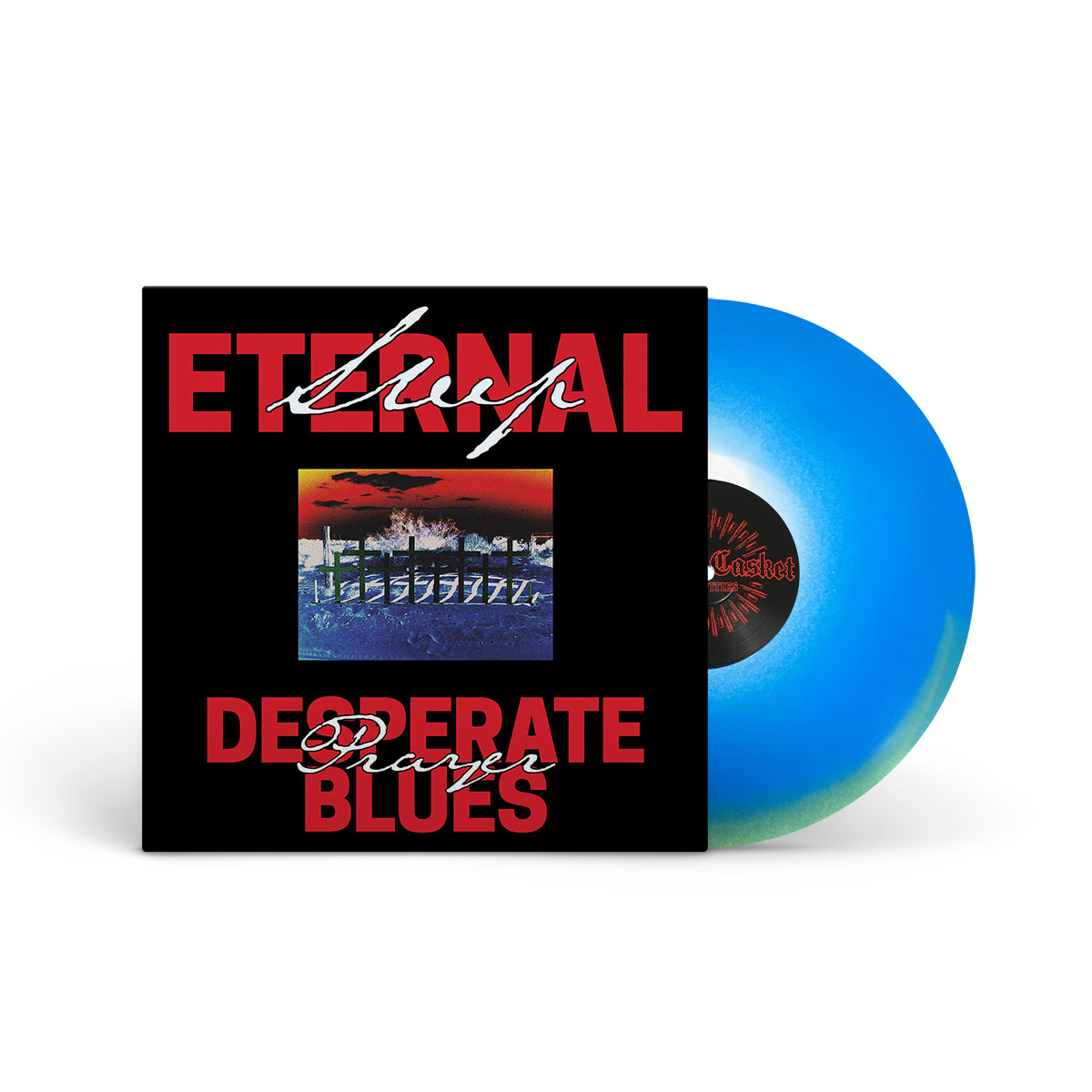 ETERNAL SLEEP &quot;Desperate Prayer Blues&quot; LP BLUE YELLOW WHITE MIX
