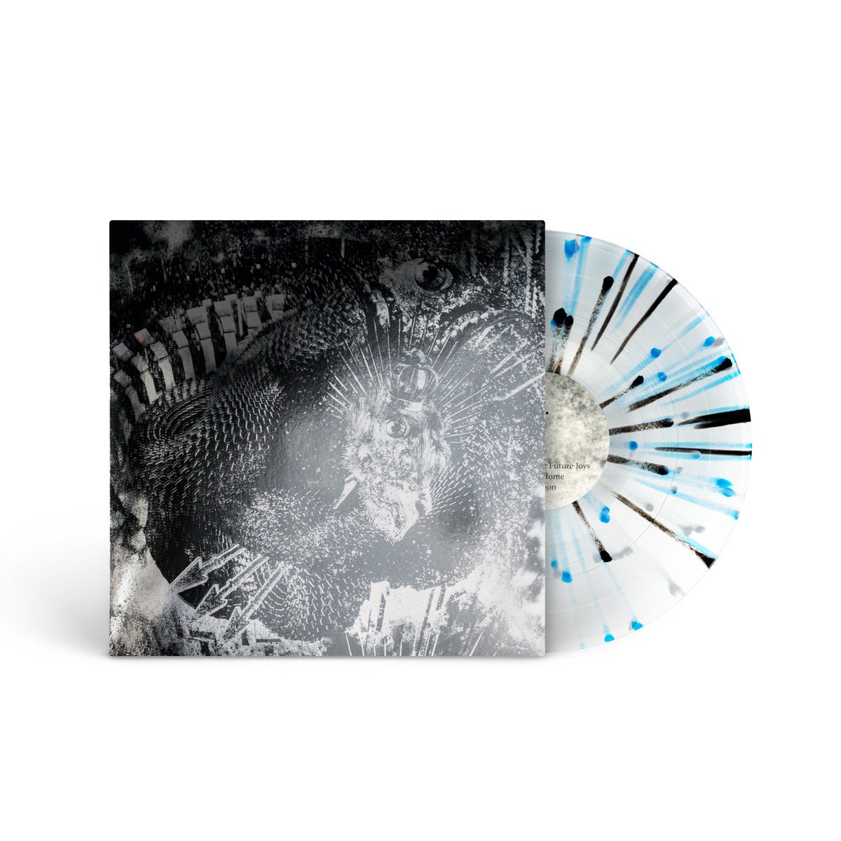 FULL OF HELL &amp; PRIMITIVE MAN "Suffocating Hallucination" LP CLEAR W BLACK BLUE SILVER SPLATTER