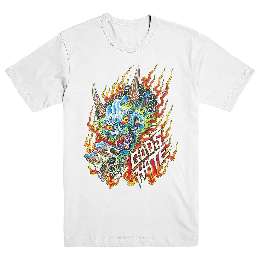 GOD&#39;S HATE &quot;Nava Oni - White&quot; T-Shirt