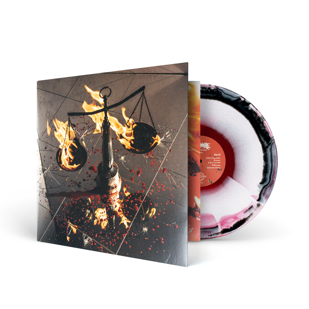 JUDICIARY &quot;Flesh + Blood&quot; LP RED BONE BLACK MIX