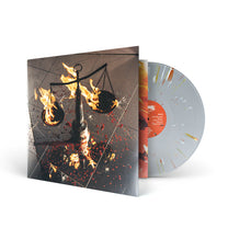 JUDICIARY &quot;Flesh + Blood&quot; LP SILVER W RED YELLOW ORANGE WHITE SPLATTER