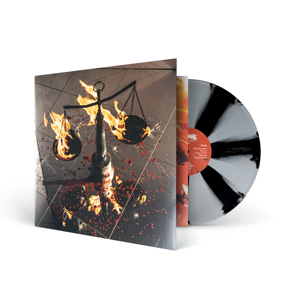 JUDICIARY &quot;Flesh + Blood&quot; LP SILVER BLACK PINWHEEL