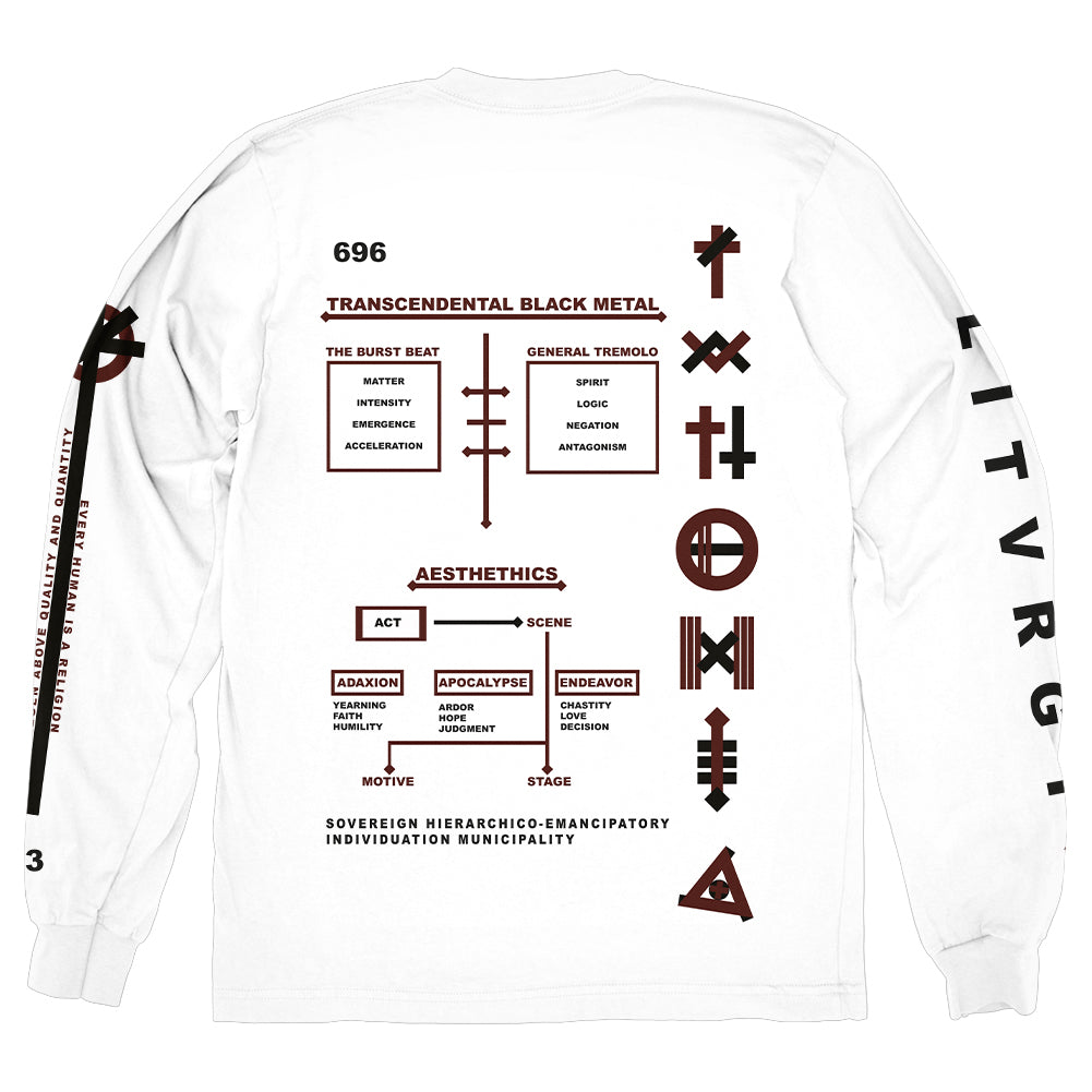 LITURGY "HAQQ - White" Longsleeve