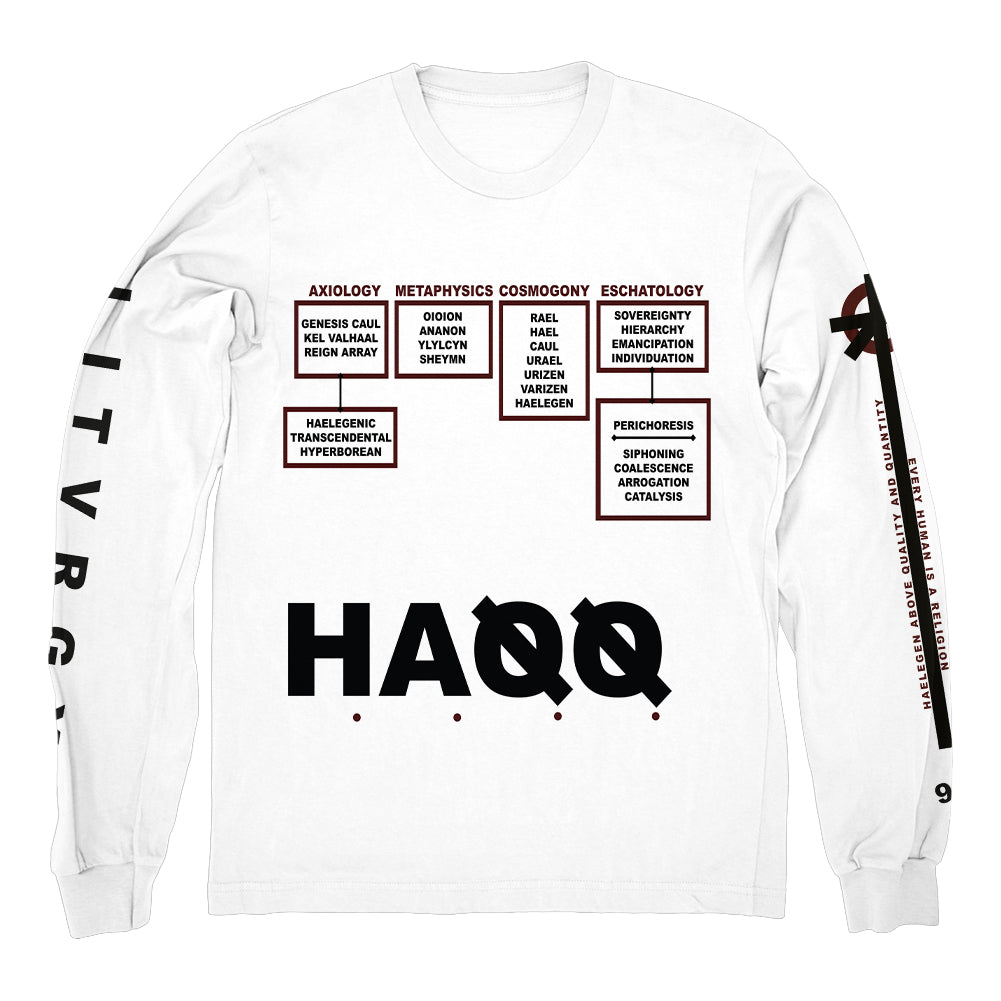 LITURGY "HAQQ - White" Longsleeve