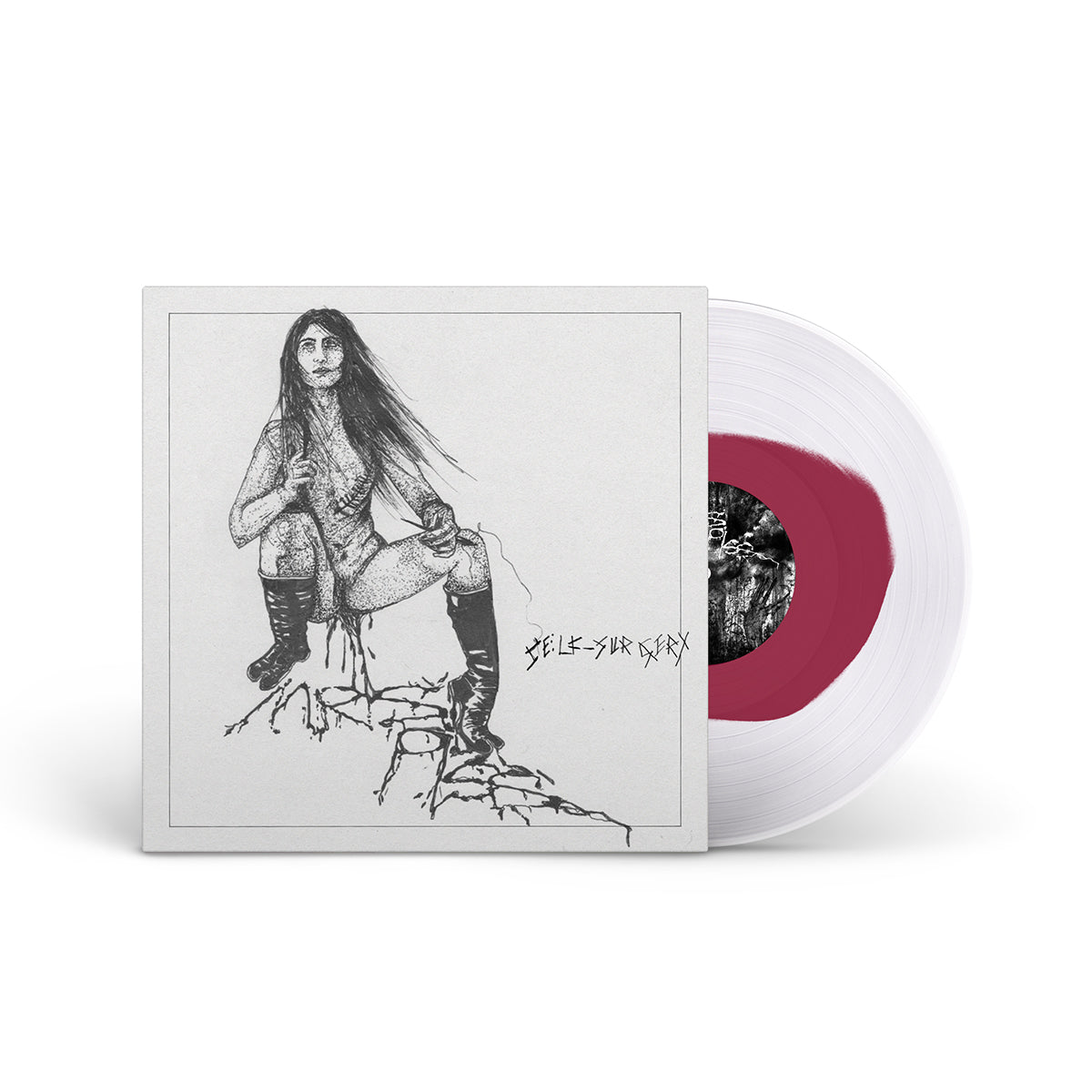 MRS. PISS &quot;Self Surgery&quot; LP OXBLOOD IN CLEAR