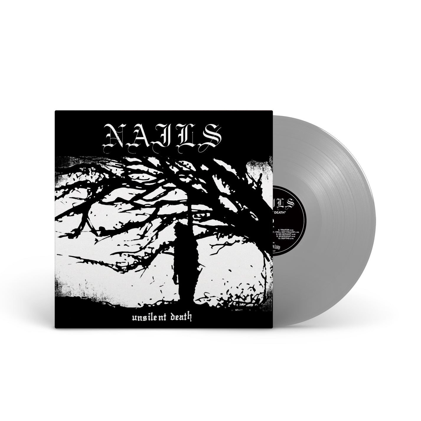NAILS &quot;Unsilent Death - 10th Anniversary Edition&quot; LP SILVER (NAILS EXCLUSIVE)