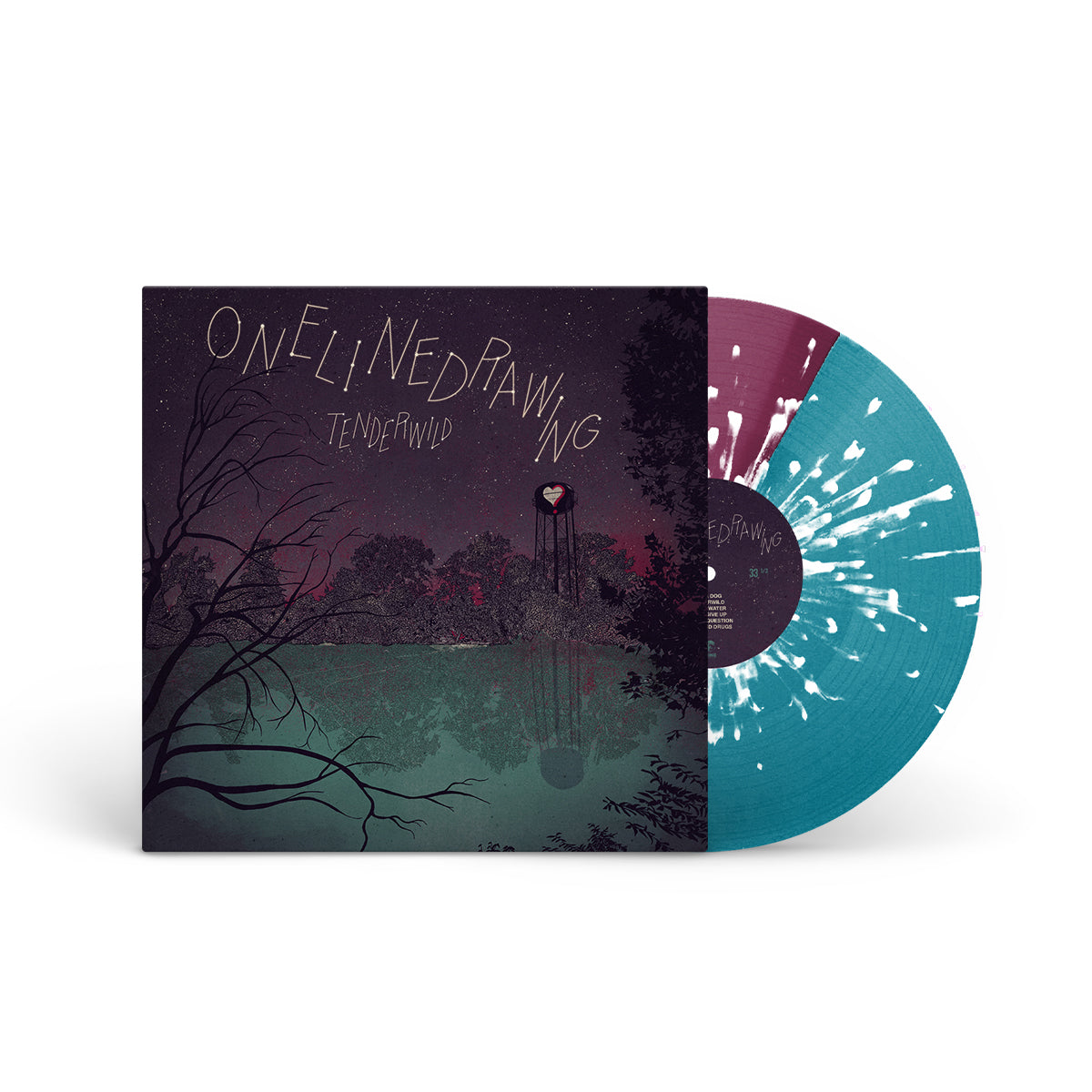 ONELINEDRAWING &quot;Tenderwild&quot; LP PURPLE BLUE W WHITE SPLATTER