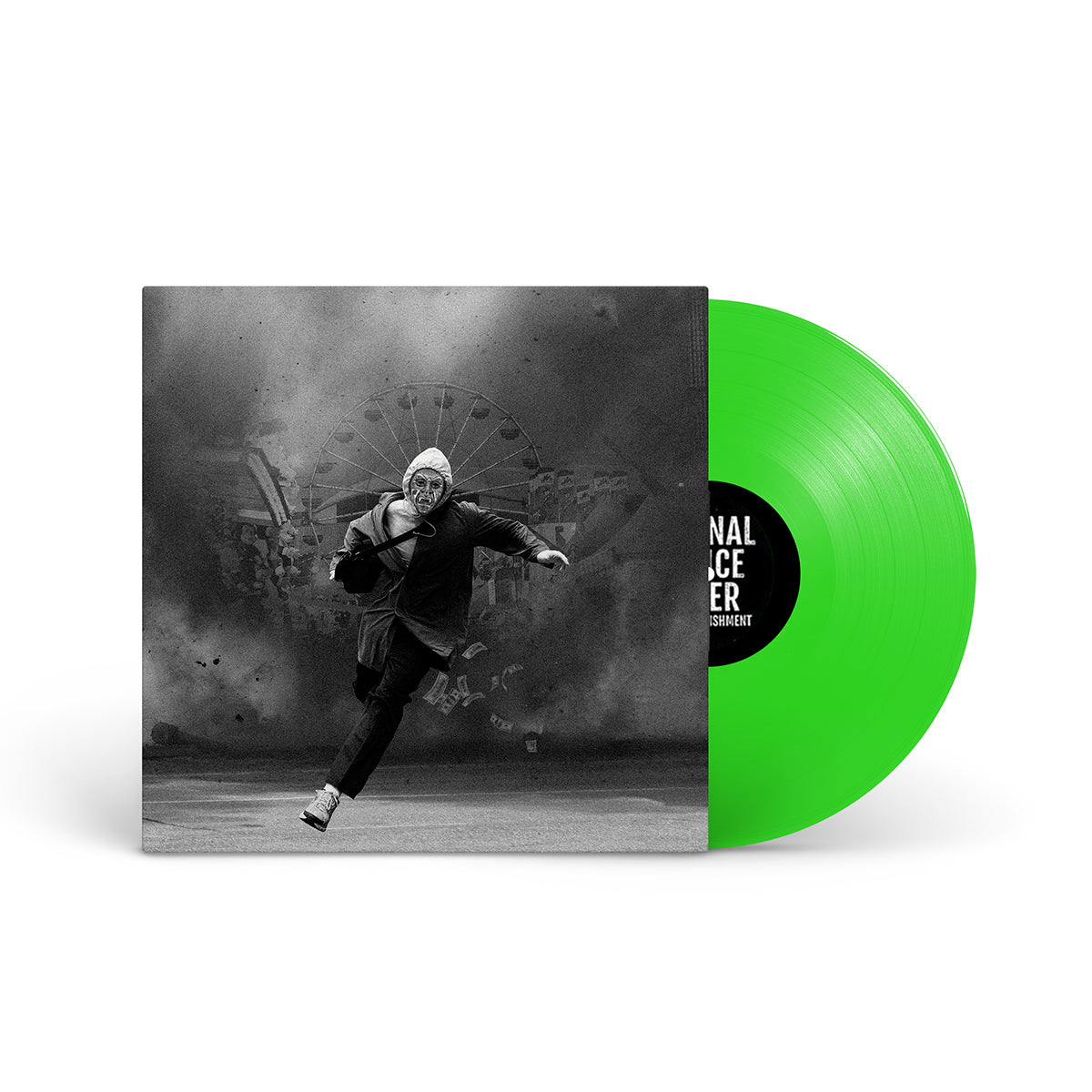 REGIONAL JUSTICE CENTER &quot;Crime And Punishment&quot; LP NEON GREEN