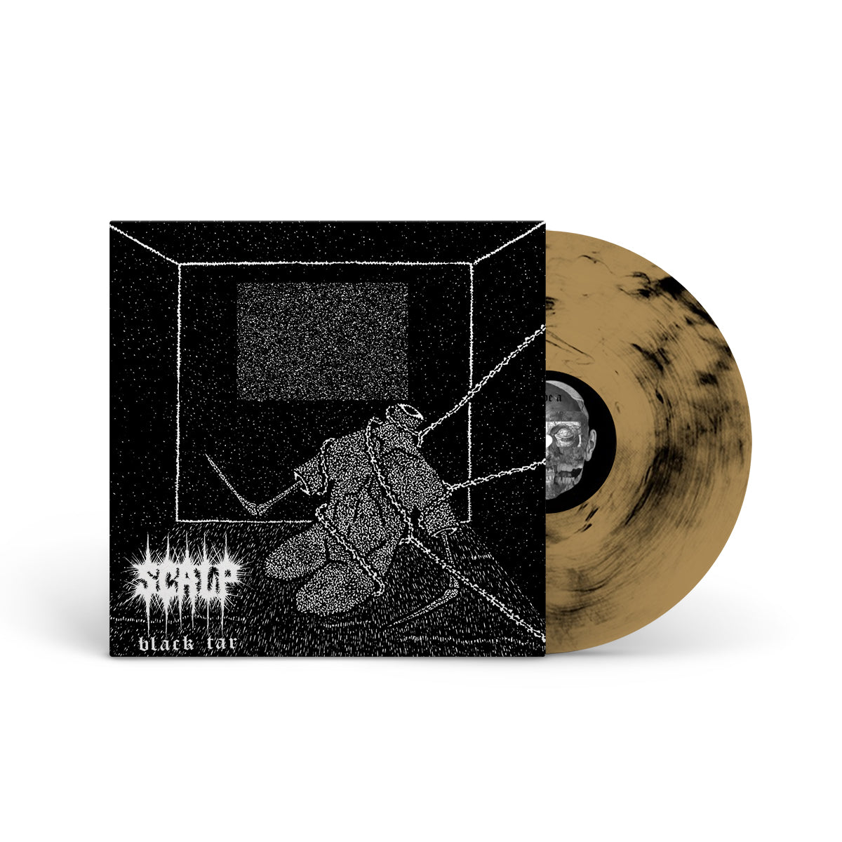 SCALP &quot;Black Tar&quot; LP METALLIC GOLD W BLACK MARBLE