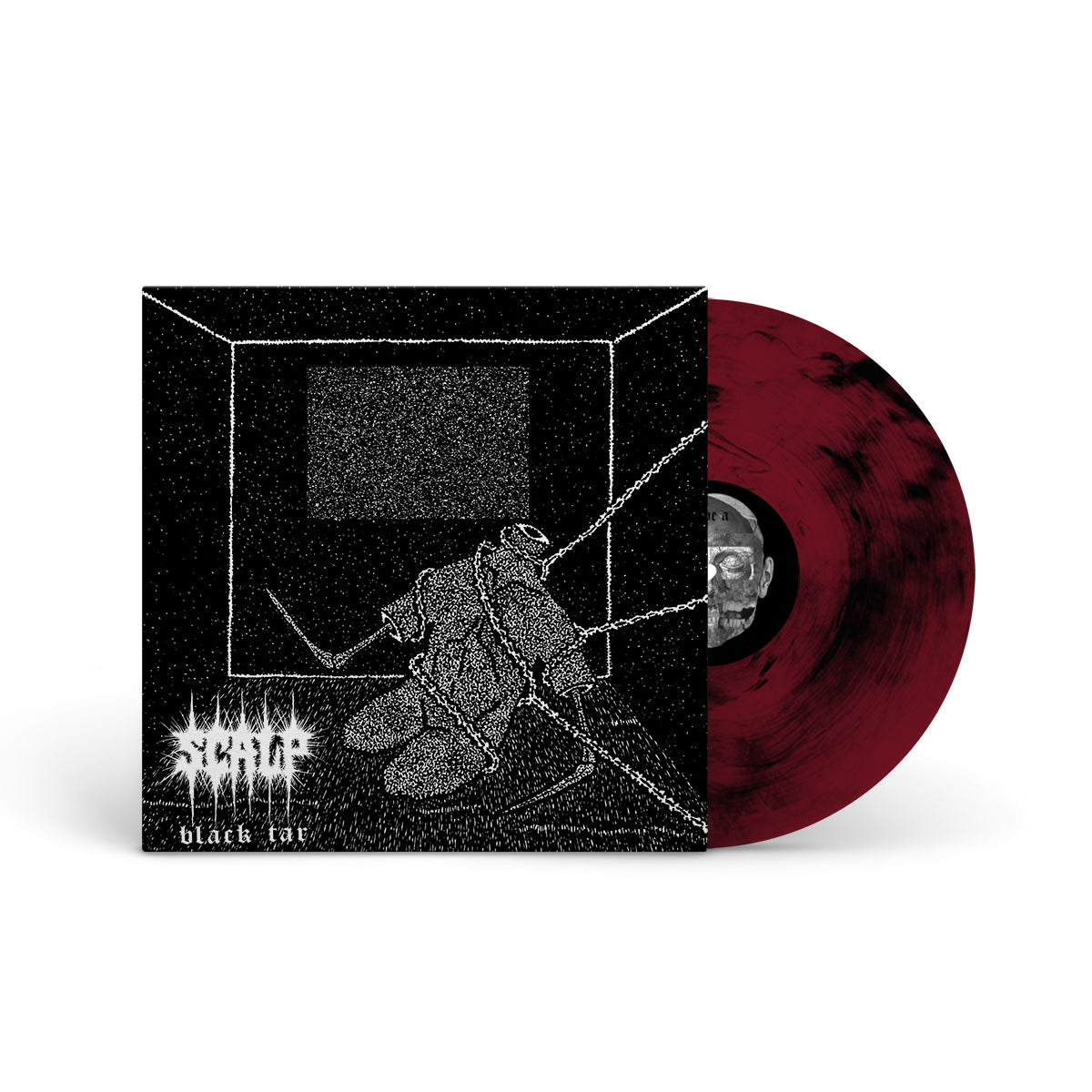 SCALP &quot;Black Tar&quot; LP OXBLOOD W BLACK MARBLE