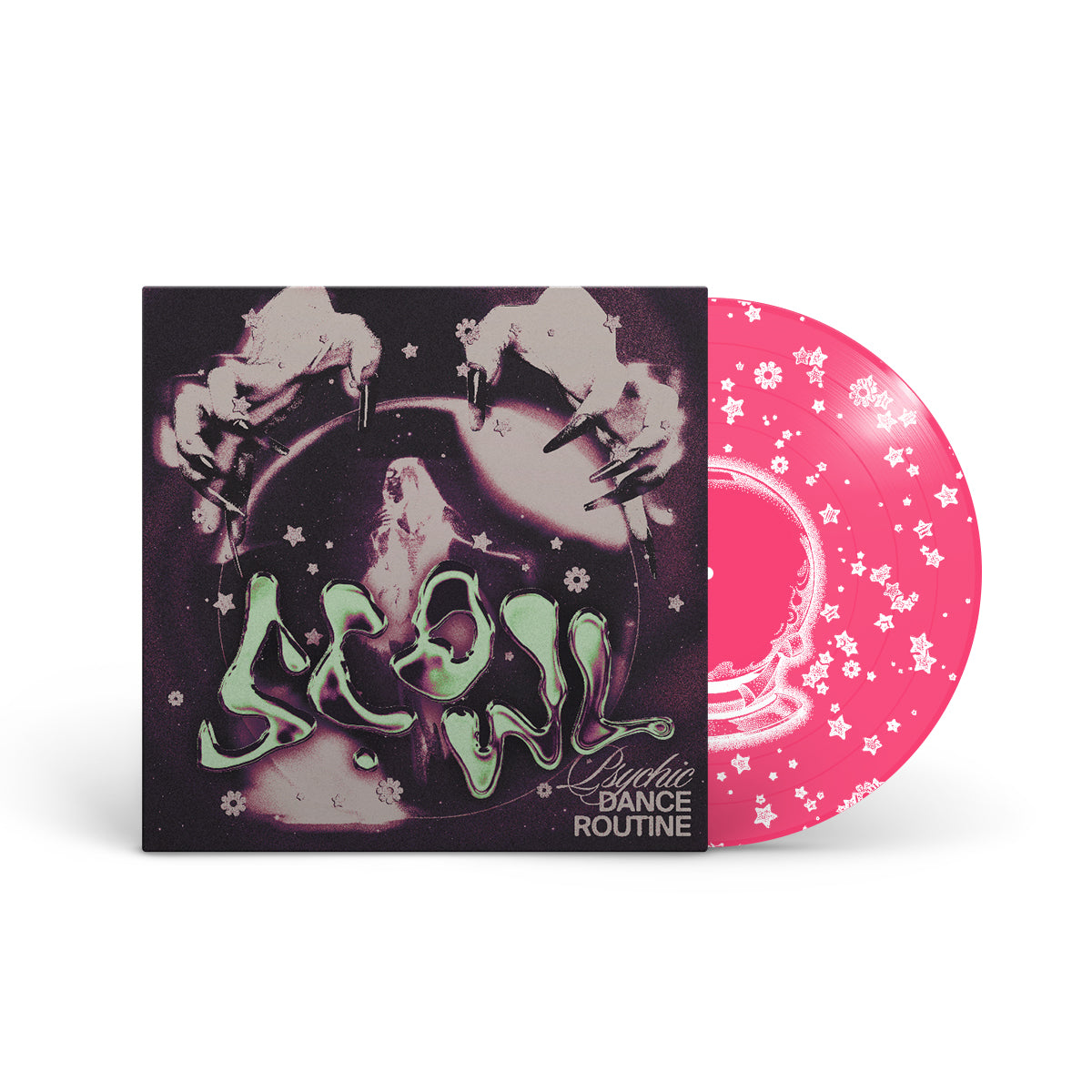 SCOWL &quot;Psychic Dance Routine&quot; 12&quot; NEON MAGENTA W SCREENPRINTED B-SIDE