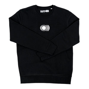 SUNN O))) "Embroidered Logo - White On Black" Crewneck