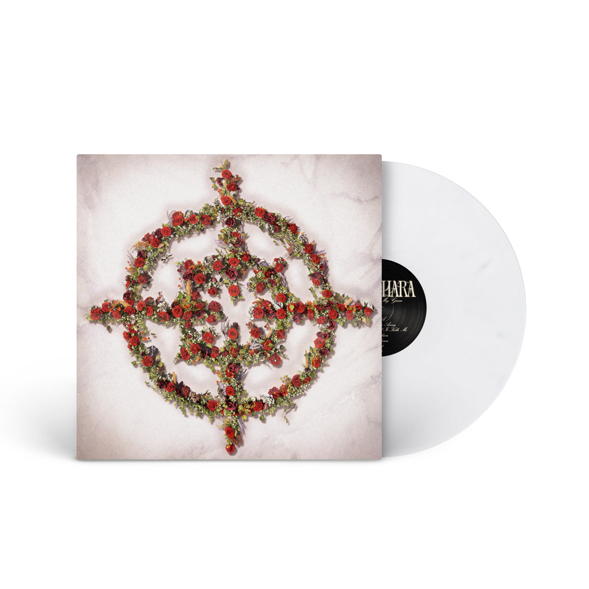 VAMACHARA &quot;No Roses On My Grave&quot; LP WHITE W SILVER MARBLE