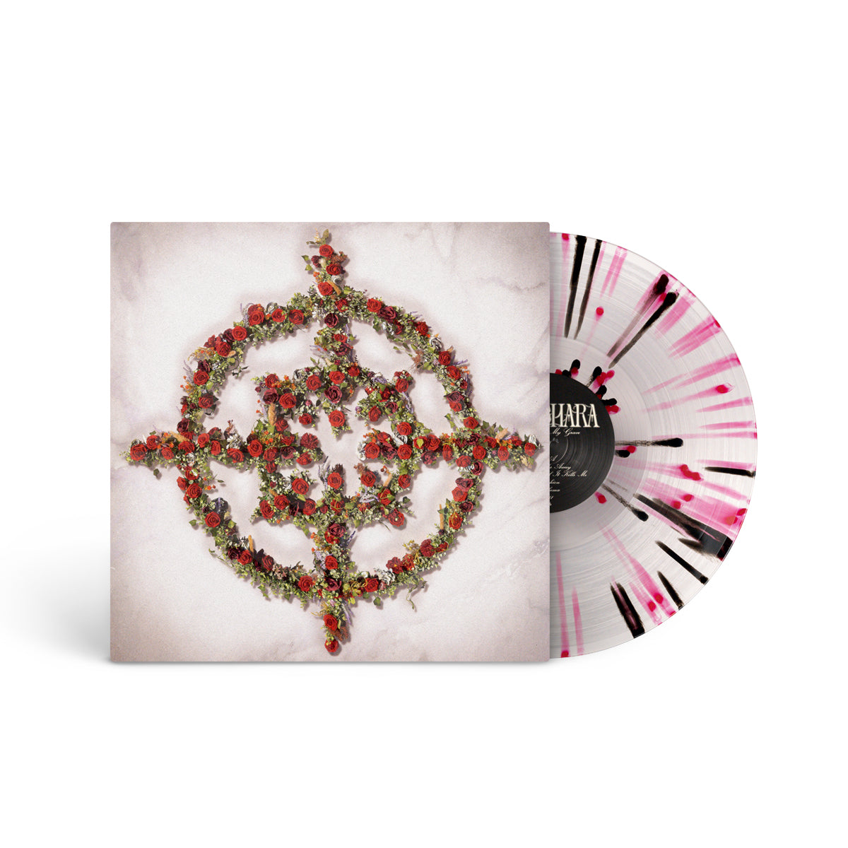 VAMACHARA &quot;No Roses On My Grave&quot; LP CLEAR W RED &amp; BLACK SPLATTER