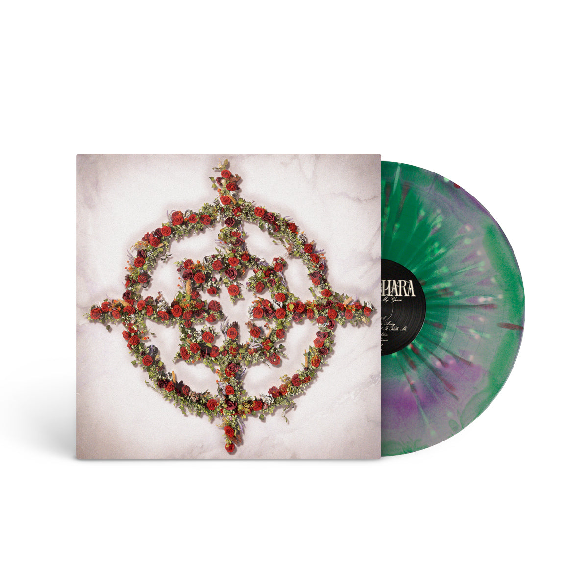 VAMACHARA &quot;No Roses On My Grave&quot; LP RED PURPLE GREEN MIX W SPLATTER
