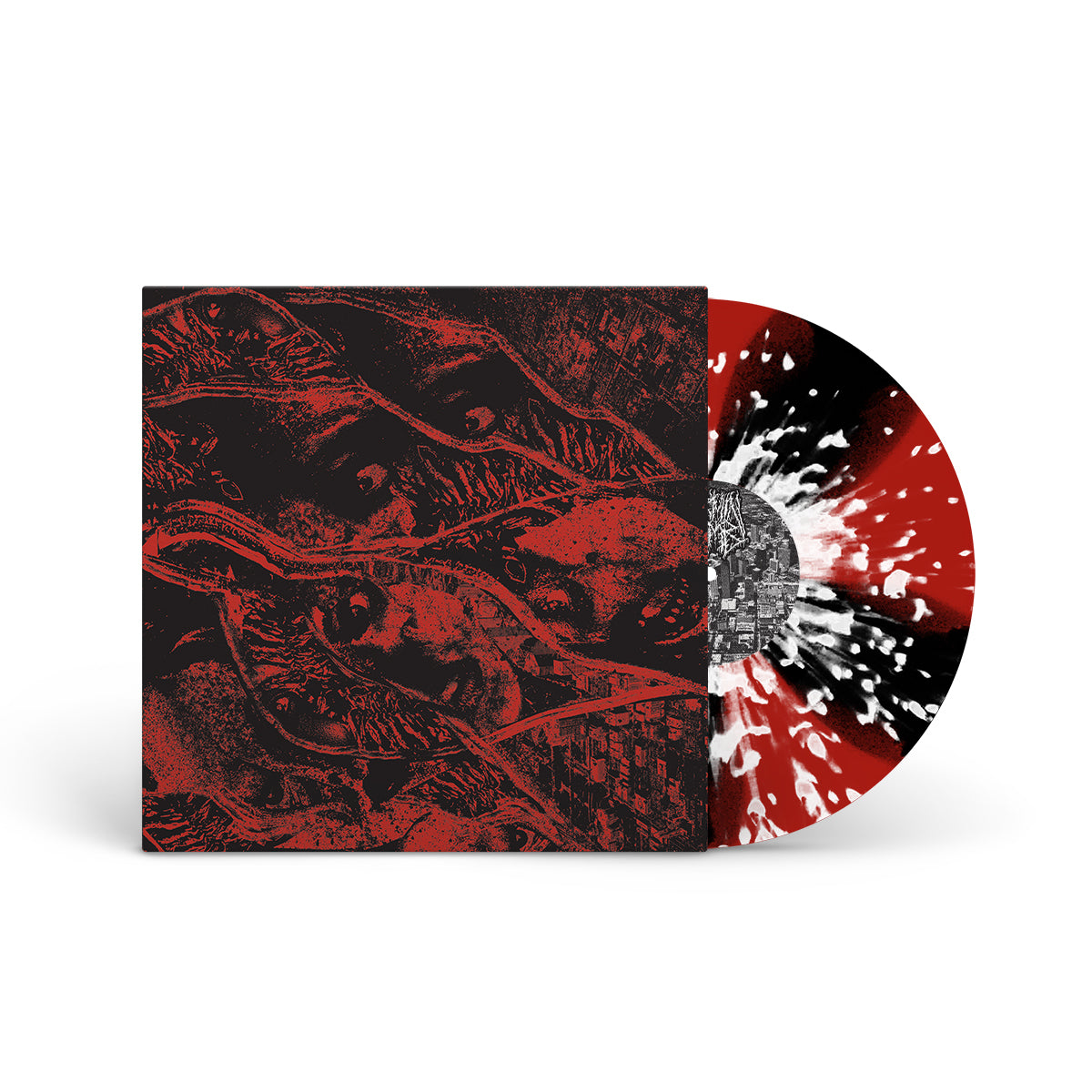 VERMIN WOMB &quot;Retaliation&quot; LP RED BLACK PINWHEEL W WHITE SPLATTER