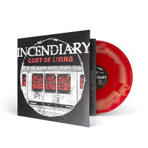 INCENDIARY "Cost Of Living" LP RED GOLD MIX