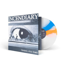 INCENDIARY "Thousand Mile Stare" LP NEON ORANGE CYAN TWIST IN WHITE